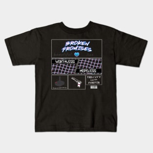 Broken Promises Vaporwave Kids T-Shirt